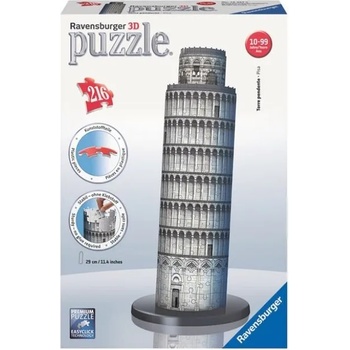 Ravensburger 3D Пъзел - Кулата в Пиза 216 елемента Ravensburger 706606