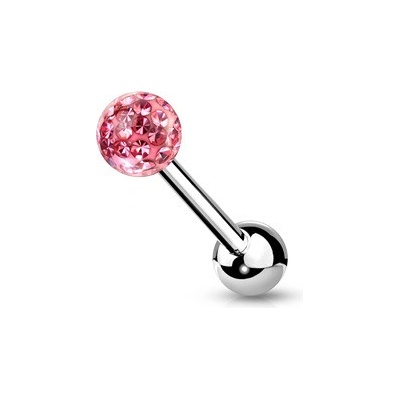 Šperky4U piercing do jazyka Crystals from SWAROVSKI PJ0030-P