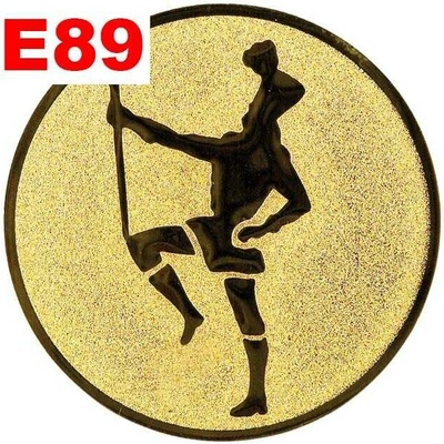 Emblém E89 MAŽORETKA umístění na sportovní pohár nebo medaili 25 mm