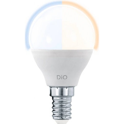 Eglo 11804 E14 5W 35W malá guľa P45 LED svetelný zdroj Access 400lm 2700 6500K regulovateľná intenzita svetla, nastaviteľná farebná teplota, časový spínač, nočné svetlo