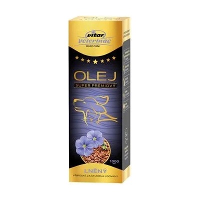 Vitar Veterinae Lněný olej 1000 ml 5x