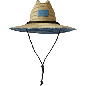 PELAGIC Сламена шапка с периферия PELAGIC BAJA STRAW SUNHAT WAHOO CAMO Petrol