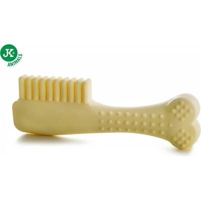 JK ANIMALS TPR Light hřeben z termoplastické pryže a EVA pěny 14 cm žlutý