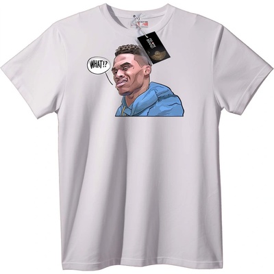 NOONEBRAND Тениска What! ! Меме - L, White
