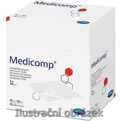 HARTMANN-RICO Medicomp 5 x 5 cm nesterilní komprese 100 ks