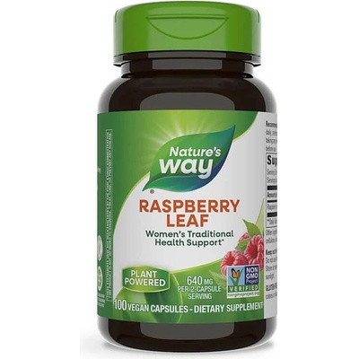 Nature's Way Raspberry Leaf, 450 mg, 100 капсули, Nature's Way