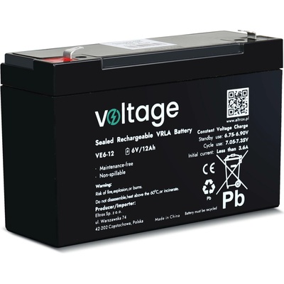 AGM Voltage 6V 12Ah VE6-12