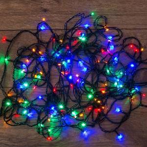 Коледни 100 led лампички, многоцветни, музикални