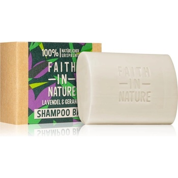 Faith in Nature tuhý šampon levandule a pelargonie 85g