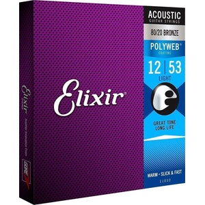 Elixir 11050 Polyweb 12-53 Струни за акустична китара