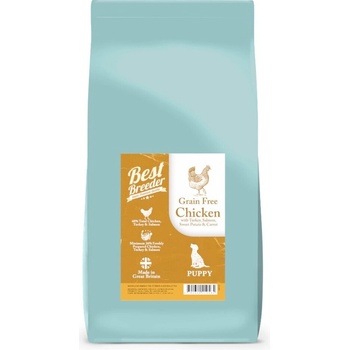 Best Breeder Grain Free Puppy Chicken with Sweet Potato Carrots & Peas 12 kg