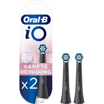 Oral-B Braun Oral-B iO Sanfte Cleaning 2 броя глава за електрическа четка за зъби, черен (Reinigu)