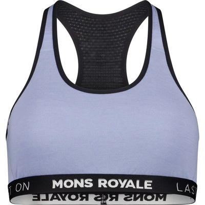 Mons Royale Дамски спортен сутиен Mons Royale Women's Sierra Sports Bra - Skyline / Black (115-1402-1312)
