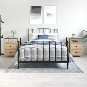 vidaXL Нощни шкафчета, 2 бр, сонома дъб, 44x45x60 см, инженерно дърво (826006)