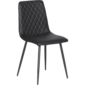 Image 1 of Carmen Трапезен стол Carmen MONZA, до 100kg. , еко кожа, прахово боядисана метална база, черен (bt-3532131)