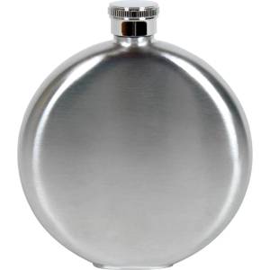 Basic Nature Манерка Basic nature Flachmann Brush Rund Flask - Silver - размер 150 ml (533-1009-0111)