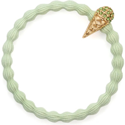 Gumička na vlasy By Eloise London Bling Charms Ice Cream barva Pistachio