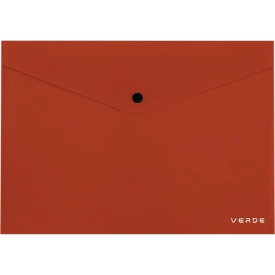 VERDE Listová kabelka s cvokom A4 tehlová