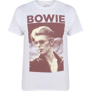 Official David Bowie T Shirt Smoking