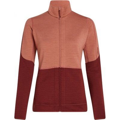 Icebreaker Wmns 400 RealFleece Descender LS Z Cedar Wood/Port/Cb – Zboží Dáma