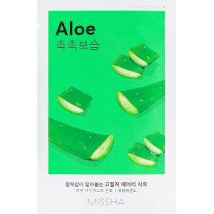Missha Airy Fit Sheet Mask - Aloe - Хидратираща Текстилна Маска с Алое Вера 19г
