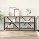 vidaXL Конзолна маса Старо дърво 160 x 30 x 75 см Инженерна дървесина (881902)