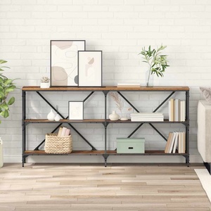 vidaXL Конзолна маса Старо дърво 160 x 30 x 75 см Инженерна дървесина (881902)