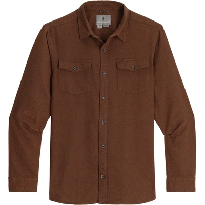 Royal Robbins Мъжка риза с копчета Royal robbins Bristol Organic Cotton Twill L/S Shirt - Saddle - размер XXL (033-2887-0315)