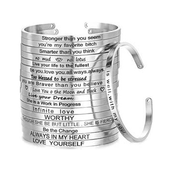 Šperky4U ocelový s rytinou textu OPA1730ST-6