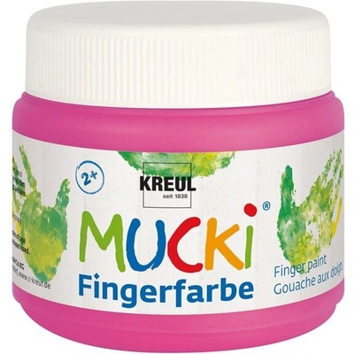 Neónová prstová farba MUCKI 150 ml ružová