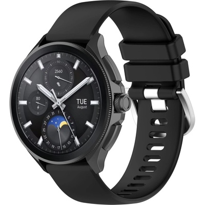 PROTEMIO 71822 SILICONE Vymeniteľný remienok pre Xiaomi Watch S3 čierny