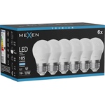 Mexen Nova 6x LED крушка E27, G45, 1W, Студено - 6500K, 105 lm - L101-E27-0165-01x06 (L101-E27-0165-01x06)