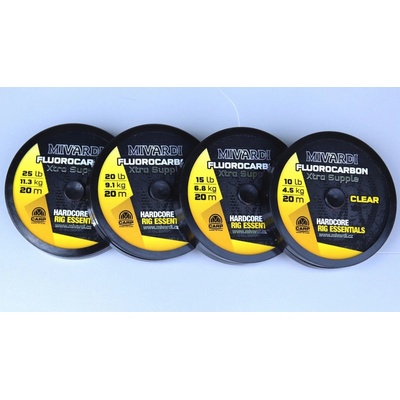 MIVARDI Fluorocarbon Xtra Supple Čirý 20m 20lb