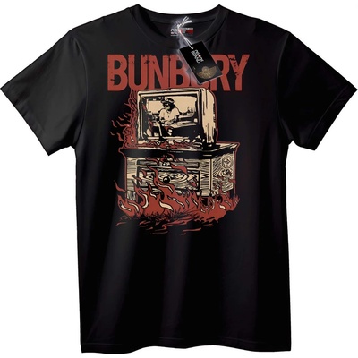 NOONEBRAND Тениска Bunbury Fire TV - 4XL, Black