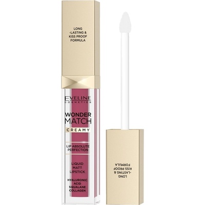 Eveline Cosmetics Matná tekutá rtěnka Wonder Match 10 Berry Rose 6,8 ml