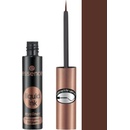 Essence Liquid Ink Eyeliner Waterproof Brown voděodolné inkoustové oční linky 02 Ash Brown 3 ml
