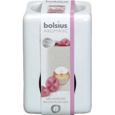 Bolsius Aroma lampa Hranol keramická bílá 12,5 x 8,5 cm