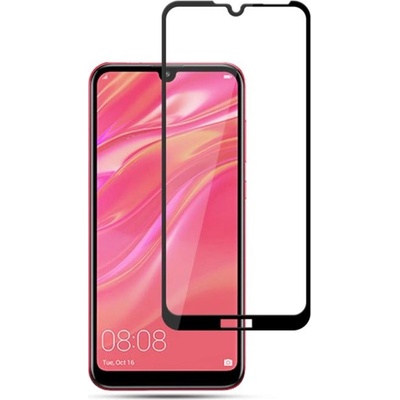 Удароустойчив стъклен протектор покриващ целия екран марка MOCOLO за Huawei Y7 2019 - цвят черен