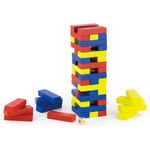 Viga Toys Цветна дженга с дървени блокчета, Viga (56215)