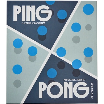 Printworks Sada na ping pong súprava 6 ks modrá
