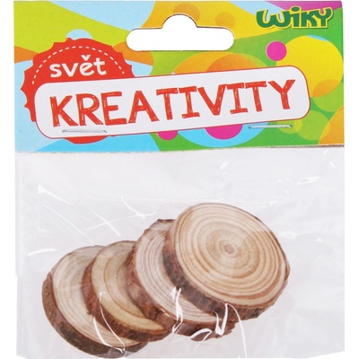 Přírodní dřevěné kolečko k domalování, barva přírodní – Zboží Dáma