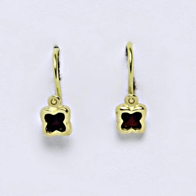 Čištín dětské ze žlutého zlata VE176 granát