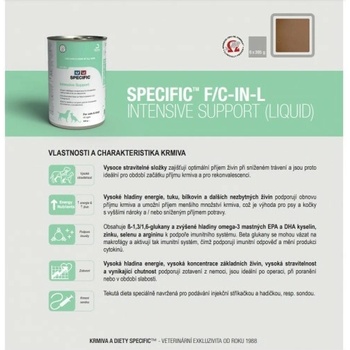 Specific F/C-IN-L Cat/dog Intensive Support liquide 395 g