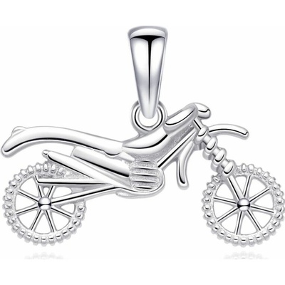 NUBIS® Stříbrný přívěšek motorka enduro NB 4562
