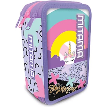 Mitama Несесер с ученически пособия Mitama - Unicorn, с 3 ципа (63731)
