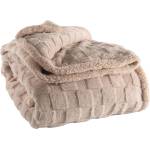 Tiseco Home Studio Бежово одеяло от микроплюш 150x200 cm Rava - Tiseco Home Studio (3588TAUPE)