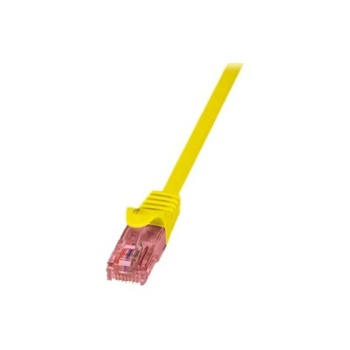 LogiLink Кабел S/FTP LOGILINK Cat6a, LSZH, Мед, 1.5 м, Жълт, AWG26, Двойно екраниран CQ3047S (CQ3047S) (CQ3047S)