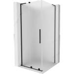 Mexen Velar L плъзгаща се душ кабина 100 x 100 см, матирано, черно - 871-100-100-33-70 (871-100-100-33-70)