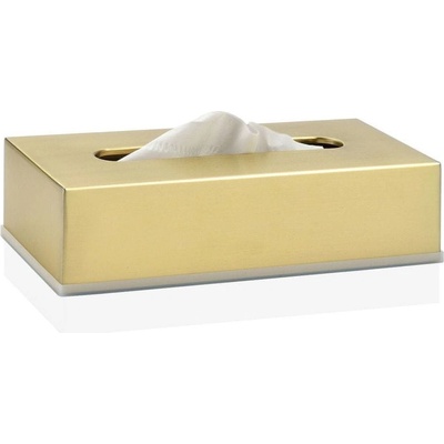 Andrea House Box na papírové kapesníky zlatý BA69326