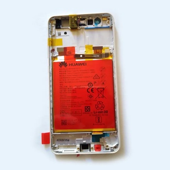 Huawei Дисплей с тъч + рамка и батерия за Huawei P10 Lite златен
